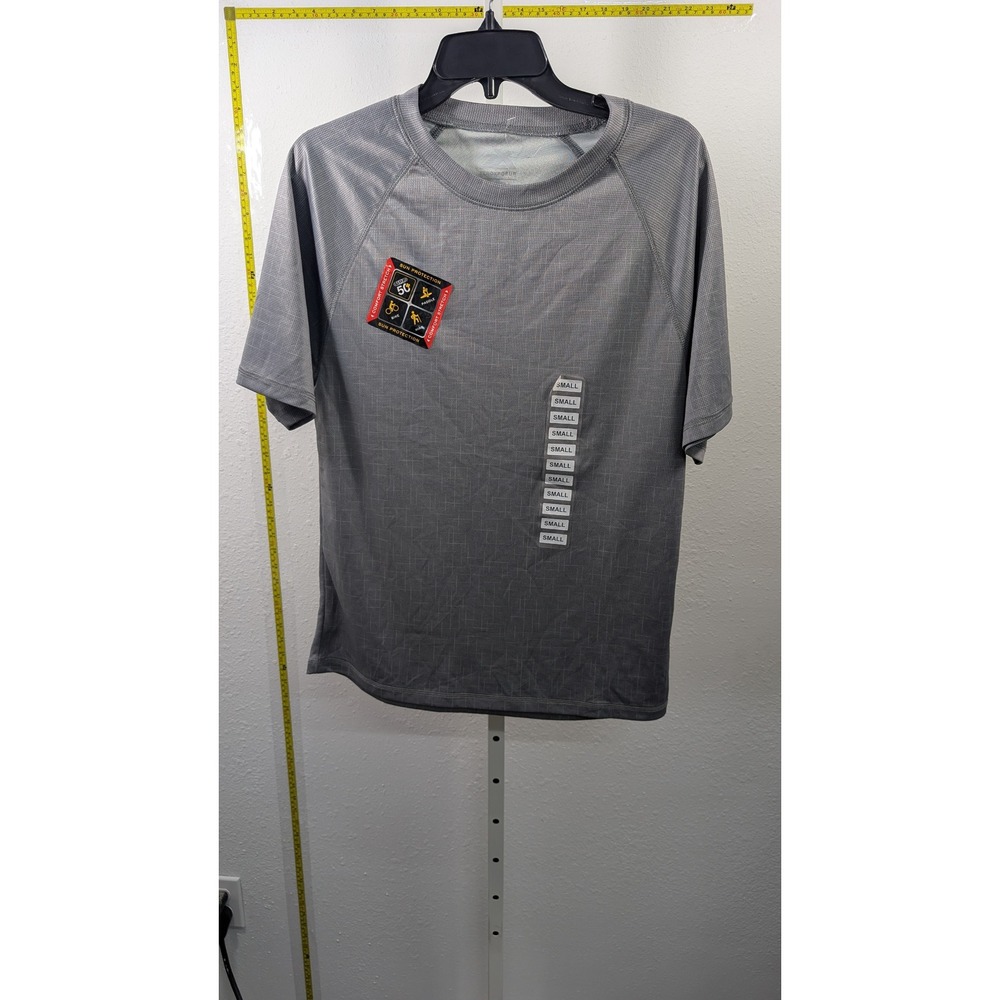 ZeroXposur‎ Mens Performance Tee Grey UPF 50+ Sun Protection Short Sleeve Small